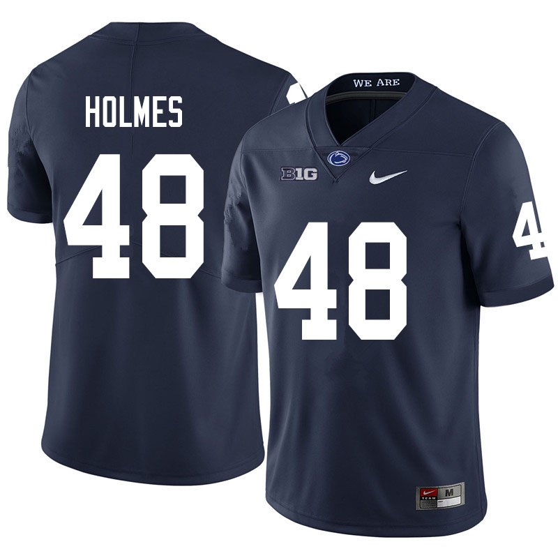 Men #48 C.J. Holmes Penn State Nittany Lions College Football Jerseys Sale-Navy